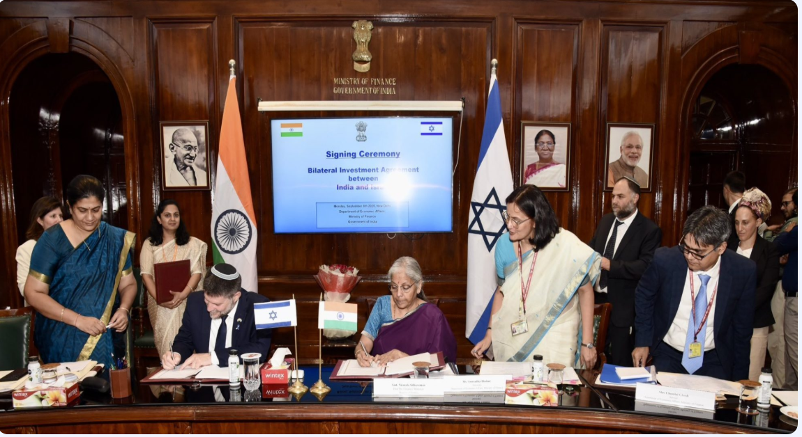 L’Inde et Israël signent un accord bilatéral d’investissement à New Delhi